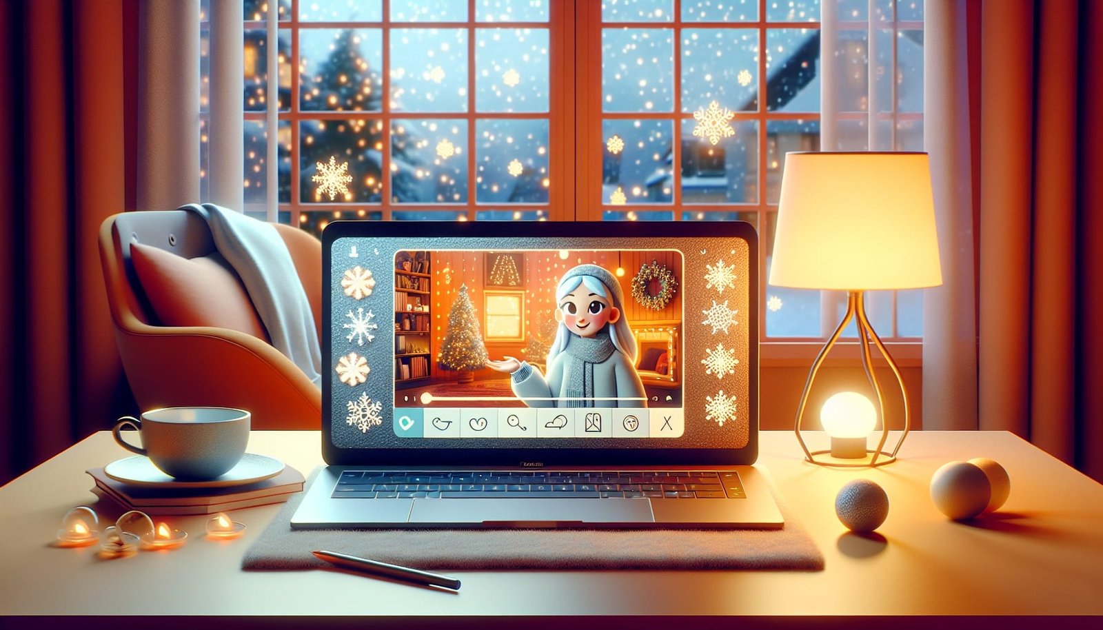 A laptop showing a cam session with a camgirl on Velvetube.